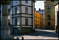 Streets of Gamla Stan, the island where the city began. Stockholm, Sweden (color)