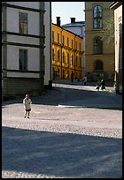 Streets of Gamla Stan, the island where the city began. Stockholm, Sweden ( color)
