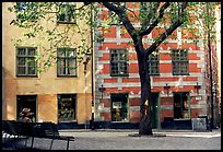 Small plaza in Gamla Stan. Stockholm, Sweden