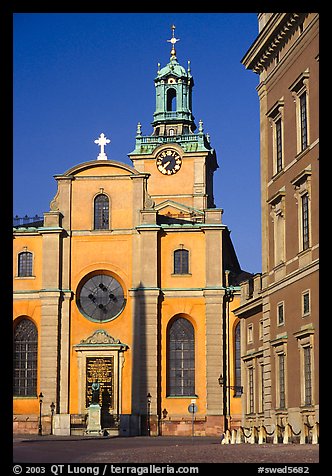 Storkyrkan coronation catherdal. Stockholm, Sweden (color)