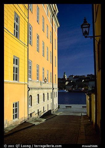 Looking out to the Malaren from Gamla Stan. Stockholm, Sweden (color)