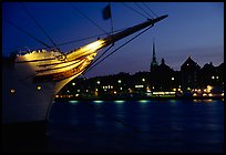 AF Chapman, a boat reconverted into a popular hostel. Stockholm, Sweden (color)