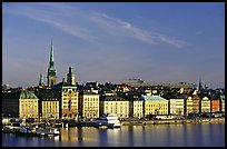 View of Gamla Stan across Salsjon. Stockholm, Sweden