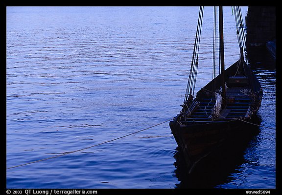 Replica of a Viking boat. Stockholm, Sweden