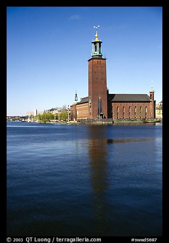 Stadshuset, used for Nobel receptions. Stockholm, Sweden (color)