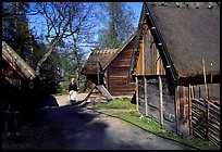 Rural houses, Skansen. Stockholm, Sweden ( color)