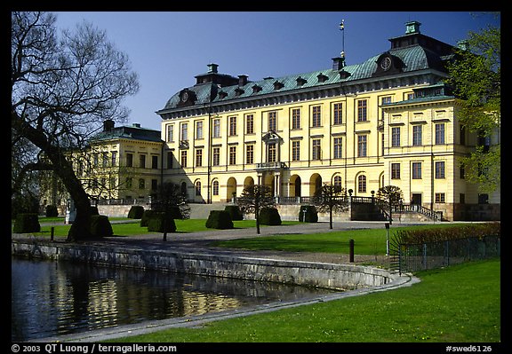 Park and Royal residence of Drottningholm. Sweden (color)
