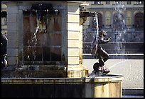 Fountain in royal residence of Drottningholm. Sweden ( color)