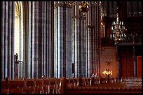 Inside the great Uppsala cathedral. Uppland, Sweden (color)