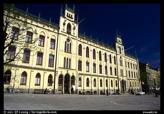 City hall, Orebro. Central Sweden (color)