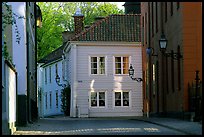 Streets in old town, Vadstena. Gotaland, Sweden