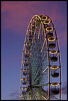 Tuileries Ferris wheel at sunset. Paris, France