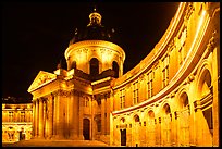 Institut de France at night. Quartier Latin, Paris, France (color)