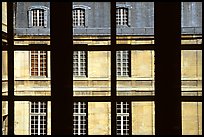 Versailles Palace walls seen from a window. France