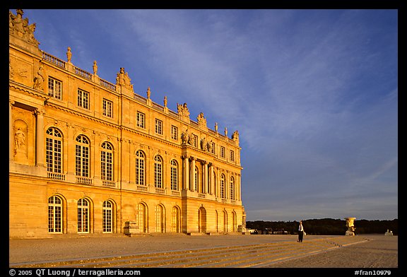 Palais de Versailles, sunset. France (color)