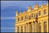 Detail of facade, late afternoon. France ( color)