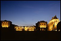 Versailles Palace at night. France (color)