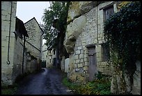 Troglodyte houses. Loire Valley, France