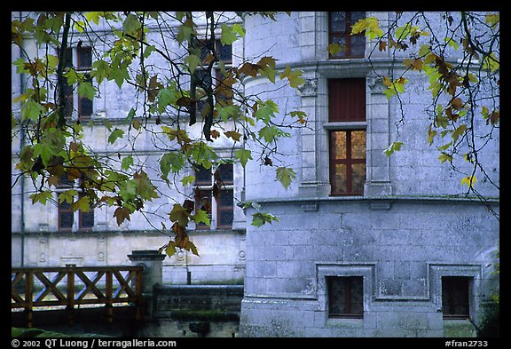 Azay-le-rideau chateau detail. Loire Valley, France