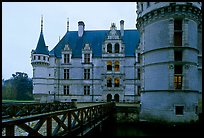 Azay-le-rideau chateau entrance. Loire Valley, France