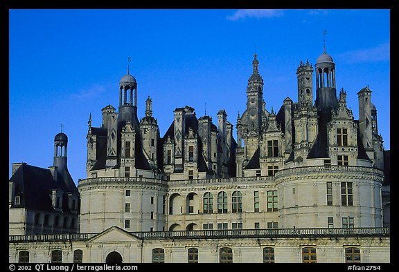 Chambord chateau. Loire Valley, France (color)