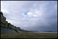 Waterfront and beach, Saint Malo. Brittany, France