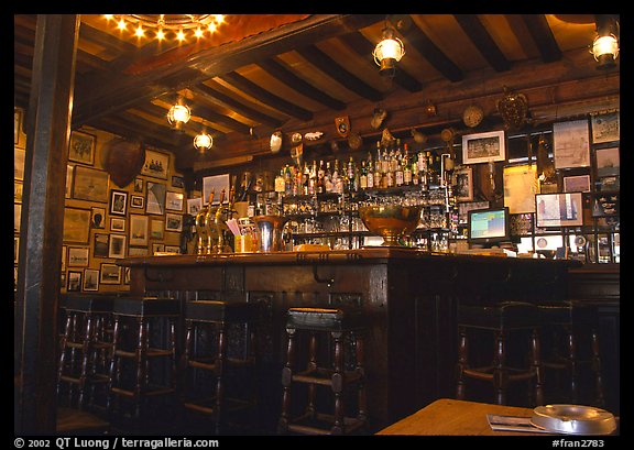 Inside a bar, Saint Malo. Brittany, France