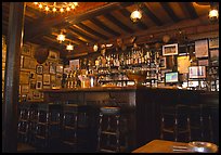 Inside a bar, Saint Malo. Brittany, France (color)