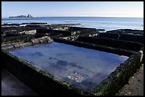 Oyester cages in Cancale. Brittany, France ( color)