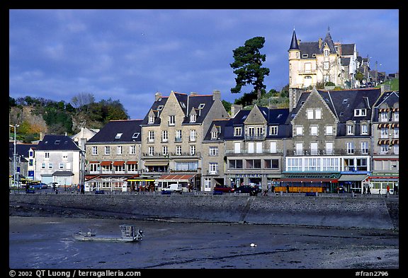 Waterfront of Cancale. Brittany, France (color)
