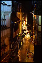 Medieval street. Mont Saint-Michel, Brittany, France (color)