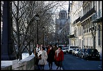 Walking on the Saint-Louis island. Paris, France ( color)