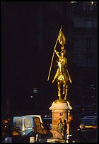 Statue of Joan of Arc on the place des Victoires. Paris, France