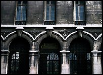 Facade of Lycee Louis-le-Grand, the most prestigious of the French high schools. Quartier Latin, Paris, France ( color)