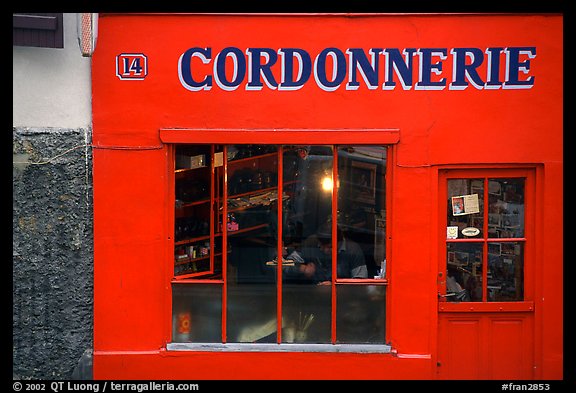 Cordonnnerie. Paris, France (color)