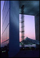 Grande Arche at dusk, La Defense. France ( color)