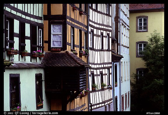 Half-timbered houses. Strasbourg, Alsace, France