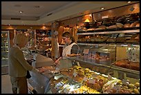 Inside a bakery. Paris, France (color)