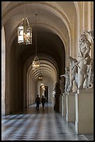 Versailles Palace corridor. France (color)