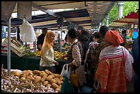 Popular street market. Paris, France ( color)