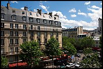Typical appartment buildings. Paris, France ( color)