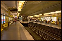 Franklin Roosevelt subway station. Paris, France (color)