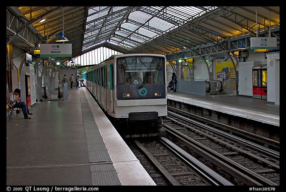 Aerial subway station. Paris, France