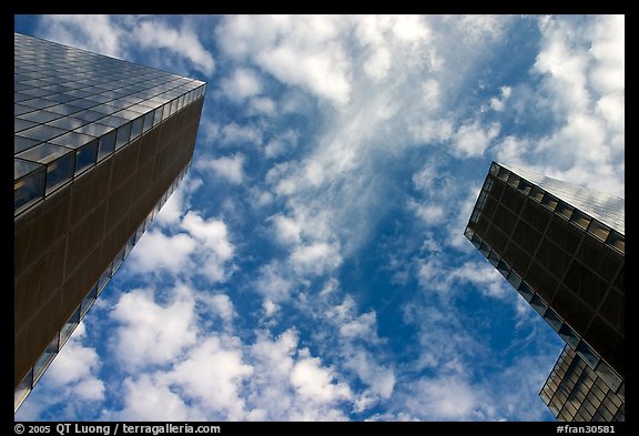 Tower buildings of the Bibliotheque Francois Mitterand. Paris, France