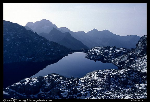 Lake in early winter in, Mercantour National Park. Maritime Alps, France