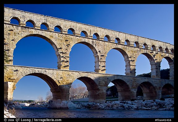 Pont du Gard. France (color)