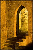 Stone gate. Carcassonne, France