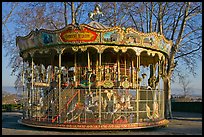 19th century merry-go-round. Carcassonne, France (color)