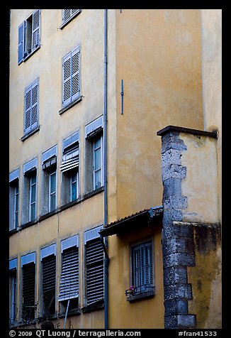 House facade. Grenoble, France (color)