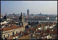 Cityscape with Hotel Dieu. Lyon, France